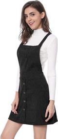 img 1 attached to 👗 Stylish Allegra Womens Pinafore Corduroy Overall: Trendy Women's Clothing at Dresses