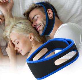 img 4 attached to Upgrade Stop Snoring Chin Strap For Men & Women - Adjustable Anti-Snore Device To Help Sleep Better, Effective Snoring Reducing Aids