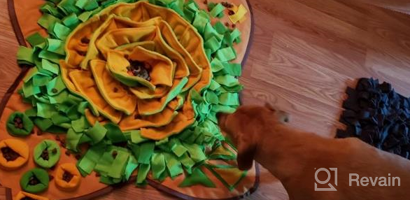 img 1 attached to Get Your Pup Engaged With AWOOF Snuffle Mat: A Durable Pet Feeding Mat To Encourage Natural Foraging Skills review by Bre Marie