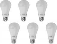 sleeklighting 9w a19 dimmable led lightbulb (4 pack) - general-purpose household lighting bulb -warm white (3000k) - 800lm, hl chip, 240 degree, e26, ul listed - uses 9 watts of energy, 120 v logo