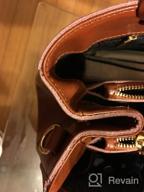 img 1 attached to Retro Small Tote Shoulder Bag For Women - Genuine Leather Handbag By Covelin review by Andy Tran