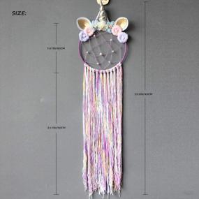 img 1 attached to Buvelife Handmade Unicorn Dream Catcher For Kids,Bedroom Wall Hanging Dream Catcher Decoration Bedroom (C-2)