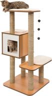 🐱 vesper cat tree, high base, walnut finish, model 52045 logo