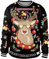 get festive with grajtcin's hilarious 3d graphic ugly christmas sweater pullover sweatshirts logo