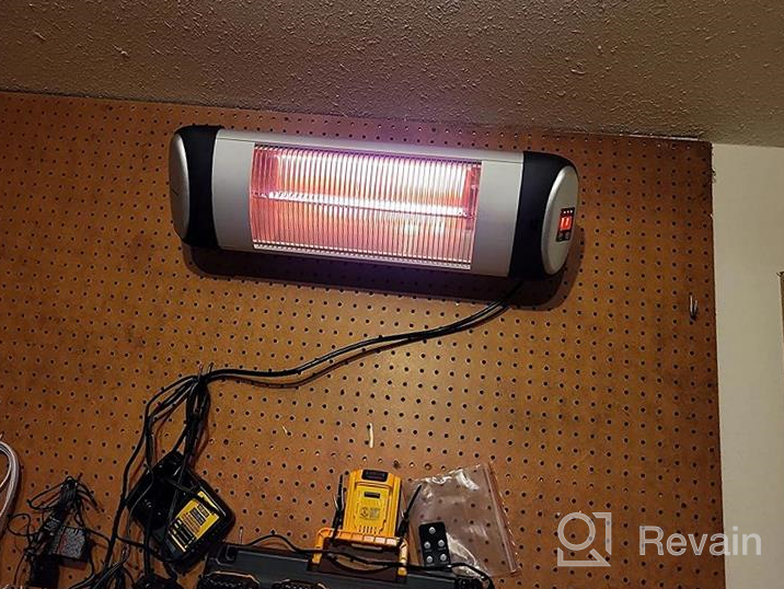 img 1 attached to Trustech 1500W Infrared Outdoor Patio Heater With Remote Control And Overheat Shut Off Protection - Perfect For Year-Round Outdoor Use review by Brian Dildine