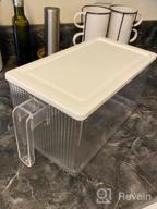 img 1 attached to 4-Pack Clear Fridge Organizer Bins With Lids For Food Storage - MDHAND Stackable And BPA-Free Refrigerator Organizer And Storage Containers review by Scott Reid