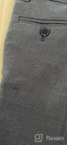 img 6 attached to 👖 Isaac Mizrahi Boys' Slim Fit Birdseye Textured Dress Pants