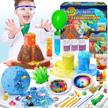 unglinga 50+ science lab experiments kit for kids age 4-6-8-12, stem activities educational scientist toys gifts for boys girls chemistry set, gemstone dig, volcano eruption, crystal growing logo