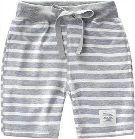 img 2 attached to Summer Fun With Fruitsunchen: 2-Pack Cotton Shorts For Toddler Boys And Girls