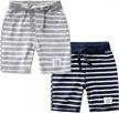 summer fun with fruitsunchen: 2-pack cotton shorts for toddler boys and girls logo