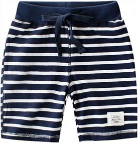 img 3 attached to Summer Fun With Fruitsunchen: 2-Pack Cotton Shorts For Toddler Boys And Girls