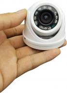 vanxse® cctv 960h 1200tvl hd 1/3" cmos 12pcs leds ir-cut 3.6mm wide angle mini armour dome security camera surveillance camera logo