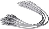 🔒 versatile 14" supreme 316 stainless steel cable zip ties - 300 lb strength (100 pieces) logo