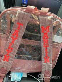 img 5 attached to Stadium-Approved Clear Backpack 12X12X6 - Heavy Duty Mini Bookbag For School & Travel