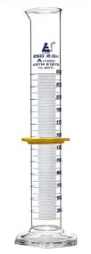 img 4 attached to Graduated Cylinder, 250ML - ASTM, Class A Tolerance ±1.00ML - Protective Collar, Hexagonal Base - Blue Graduations - Borosilicate 3.3 Glass - Eisco Labs