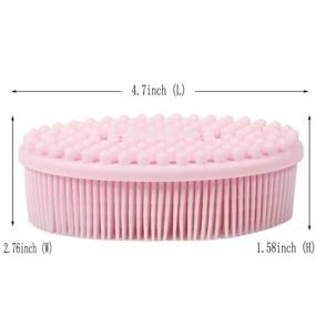 img 3 attached to Cellulite Treatment Bristle Brush for Silicone Exfoliation and Skin Care Massage