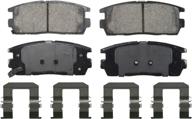 wagner quickstop zd1275 ceramic disc brake pad set: reliable performance for smooth stopping power логотип