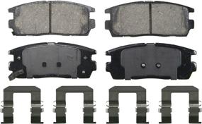 img 4 attached to Wagner QuickStop ZD1275 Ceramic Disc Brake Pad Set: Reliable Performance for Smooth Stopping Power