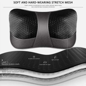img 2 attached to 🎁 VIKTOR JURGEN Back Massager: The Perfect Valentine's, Mother's, Father's Day, and New Year's Gift for Pain Relief! Neck Massager with Heat and Shiatsu Shoulder Massage for Back and Neck - Electric Massage Pillow