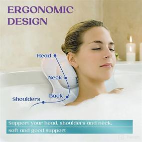 img 3 attached to 🛁 Hawbath Luxurious Bathtub Pillows for Unparalleled Relaxation