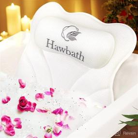 img 4 attached to 🛁 Hawbath Luxurious Bathtub Pillows for Unparalleled Relaxation