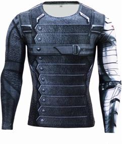 img 4 attached to 👕 Ultimate July1 Superhero Compression Fitness Running Boys' Tops, Tees & Shirts