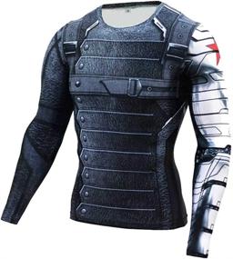 img 3 attached to 👕 Ultimate July1 Superhero Compression Fitness Running Boys' Tops, Tees & Shirts