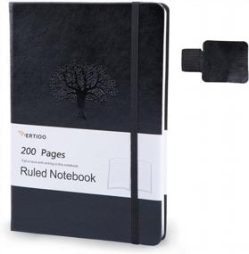 img 4 attached to WERTIOO Leather Journal Notebook With 200 Pages For Smooth Writing, Perfect For Work And Daily Use