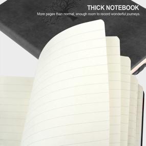 img 3 attached to WERTIOO Leather Journal Notebook With 200 Pages For Smooth Writing, Perfect For Work And Daily Use
