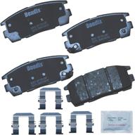 bendix premium copper free cfc1275 ceramic brake pad with rear installation hardware: superior performance for your vehicle логотип