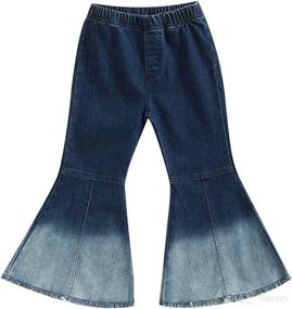 img 4 attached to TAOHONG Toddler Trousers Bell Bottom Clothes Apparel & Accessories Baby Boys best: Clothing