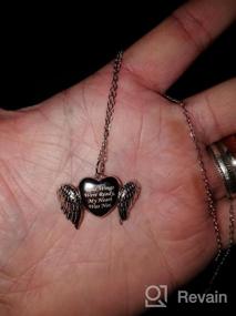 img 6 attached to SILVERCUTE Индивидуальное ожерелье с фотографией для женщин - Стерлинговое серебро / 18-каратное позолоченное изображение Медальон Сердце / Кулон со льдом, длина 18-30 дюймов