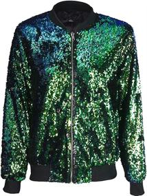 img 3 attached to Cresay Womens Sequin Fitted Jacket Tag Women's Clothing : Suiting & Blazers