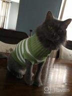 img 1 attached to High Stretch And Soft Striped Kitty Sweater For Cats And Small Dogs - Evursua Knitwear For Male And Female Pets (S, Blue) - Keeping Them Warm And Fashionable review by Jeremy Watkins