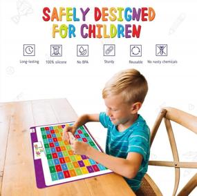 img 2 attached to Enhance Your Child'S Learning With Merka Educational Placemats: Dr. Fry Sight Words Set For Toddler To Grade School Age Kids