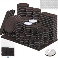 protect your floors with 258pcs self-adhesive furniture pads and 60 rubber bumpers from scratches and scuffs logo