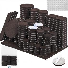 img 4 attached to Protect Your Floors With 258PCS Self-Adhesive Furniture Pads And 60 Rubber Bumpers From Scratches And Scuffs