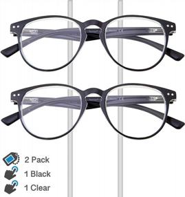 img 3 attached to 2 Pair Computer Readers Reading Glasses Anti Glare Eyestrain Lens Screens Gaming