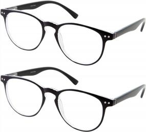 img 2 attached to 2 Pair Computer Readers Reading Glasses Anti Glare Eyestrain Lens Screens Gaming