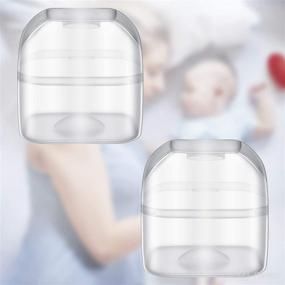 img 2 attached to 🍼 6 Pack Clear Pacifier Case - Universal Holder for Pacifiers - Dustproof Storage Box for Home and Travel