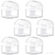 🍼 6 pack clear pacifier case - universal holder for pacifiers - dustproof storage box for home and travel logo