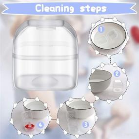 img 1 attached to 🍼 6 Pack Clear Pacifier Case - Universal Holder for Pacifiers - Dustproof Storage Box for Home and Travel