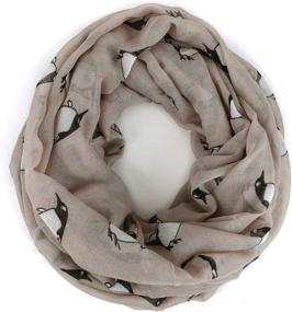 img 1 attached to GERINLY Penguin Infinity Fashion Scarves Women's Accessories at Scarves & Wraps