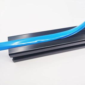 img 1 attached to Iverntech Dust Protection Soft Cover Seal Dustproof Strip For 30/40 Series 8Mm Slot Aluminum Profile Extrustion Blue 5M