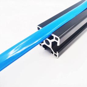 img 2 attached to Iverntech Dust Protection Soft Cover Seal Dustproof Strip For 30/40 Series 8Mm Slot Aluminum Profile Extrustion Blue 5M