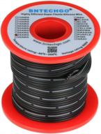 🔌 flexible and durable bntechgo 28 gauge silicone ribbon cable: black, 50 ft flat cable for easy wiring - 28 awg strand wire logo