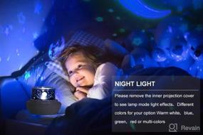 img 2 attached to 🌟 Blovec Star Projector Night Lights for Kids - 4 Sets of Film, Rotating Carousel, 8 Colorful Lights - Perfect Gift for Boys and Girls