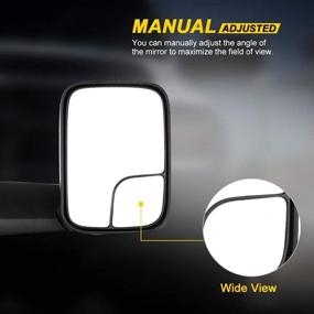 img 3 attached to OCPTY Rearview Mirrors 2002 2008 2003 2009 Exterior Accessories for Towing Products & Winches