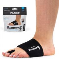 избавьтесь от боли в пальцах ног с помощью tuli's hammerrx - регулируемого выпрямителя и корректора пальцев ног для правильного выравнивания логотип