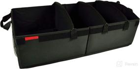 img 3 attached to 🧺 Picnic at Ascot Heavy Duty Rigid Base Trunk Organizer - 70 LB Capacity - Adjustable Dividers - 30" x 15" - High-Quality, USA Design & Approval